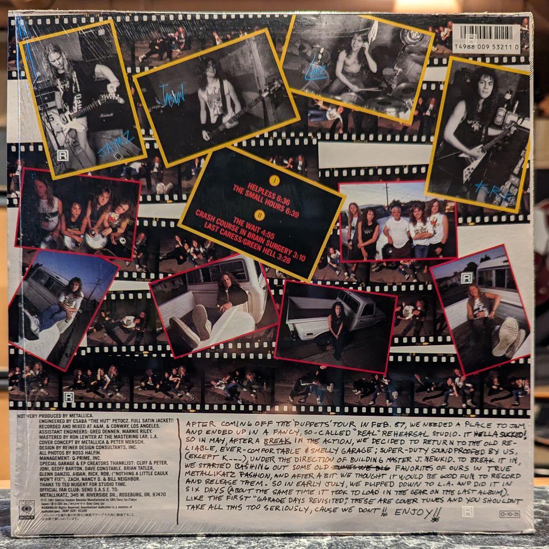 シュリンク残LP美盤 メタリカ/メタル・ガレージ llica Japan
