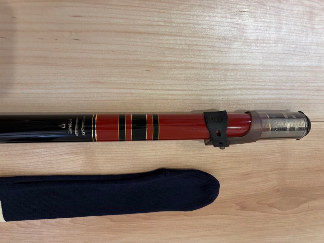 がまかつ、がま鮎パワーソニック鮎竿 100 黒/赤