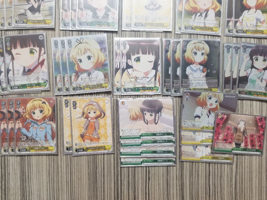 ごちうさ　ご注文はうさぎですか　デッキ　シャロ　千夜　スリーブ付き　ヴァイス