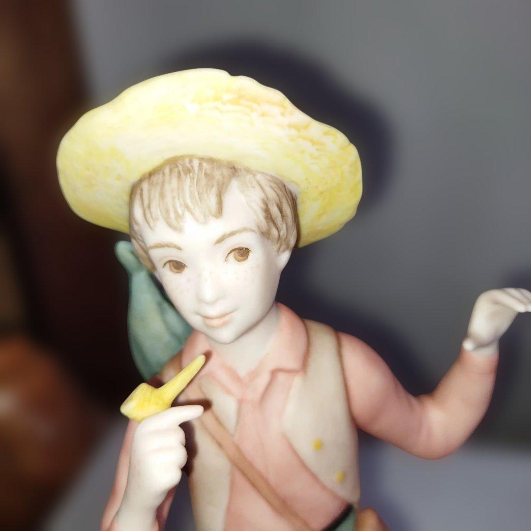 陶器製少年像 約25cm