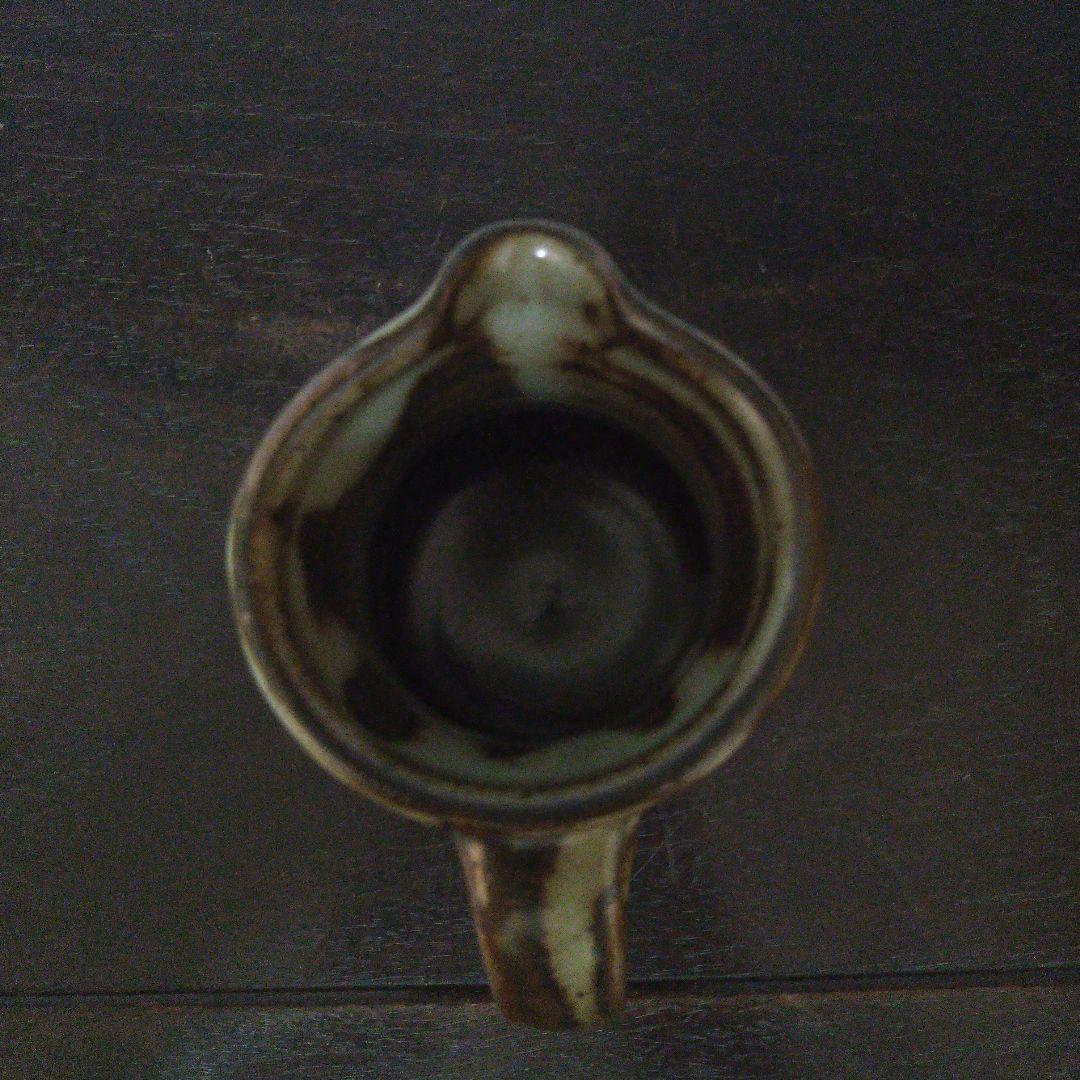 NO573　島岡達三(人間国宝)　象篏赤絵ジャグ　箱あり