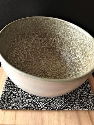 3053 高麗青磁 海晴窯 鄭正黙作 粉青菊花紋 茶碗 茶具 茶道