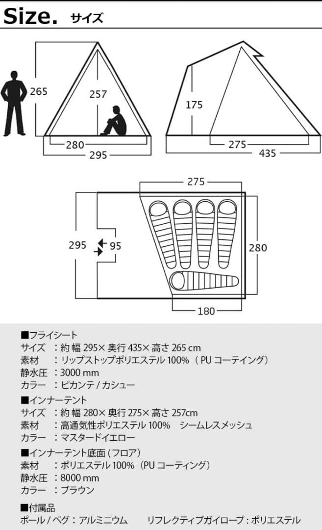 【新品・未使用】nordisk Thrymheim 5人用テント 定価12.5万