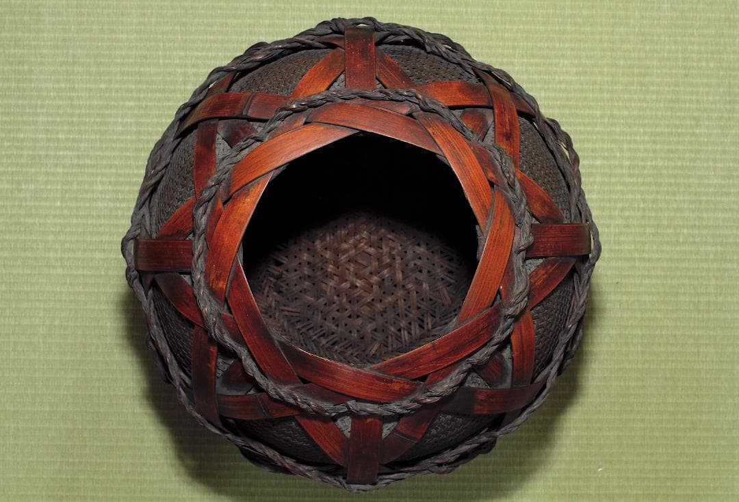 二代 田辺竹雲斎 造 花籃