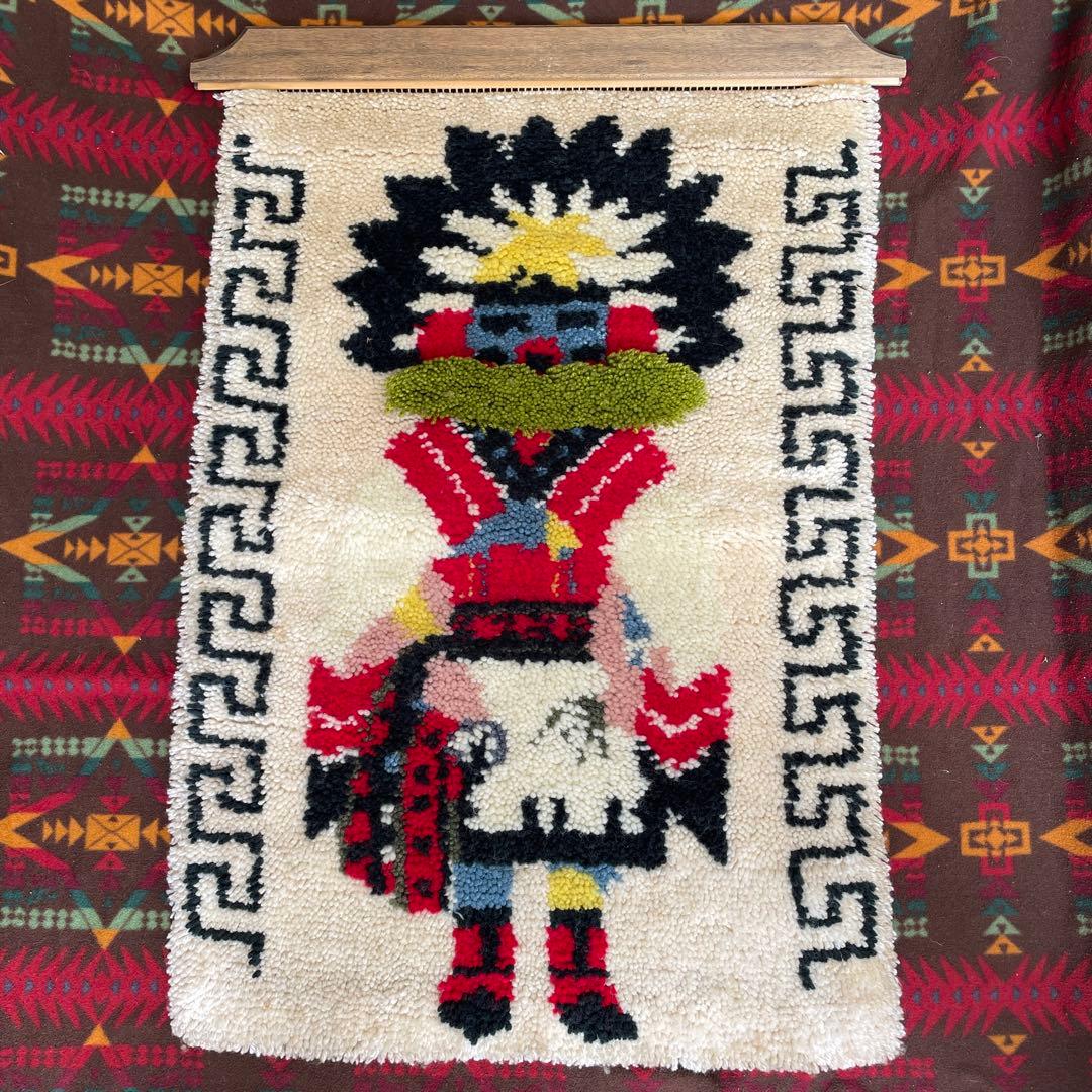 レア！60s〜70sネイティブアメリカン カチナ壁掛けプエブロUSAヴィンテージ