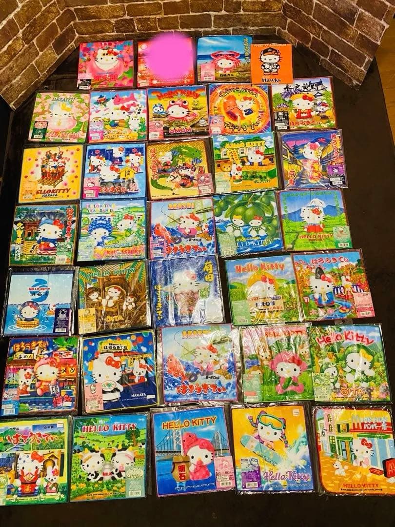 激レア❗️Hello kittyご当地タオルハンカチ！希少！ハーモニーランドあり