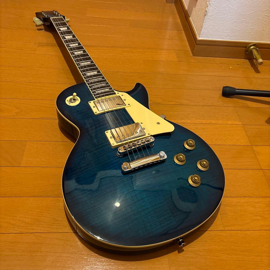 Blitzレスポールタイプ エレキギター ブルー