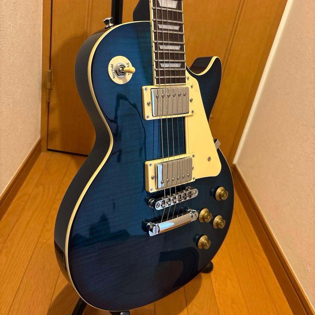 Blitzレスポールタイプ エレキギター ブルー