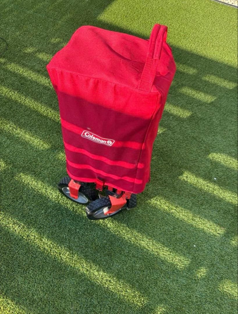 Coleman キャリーカート 赤