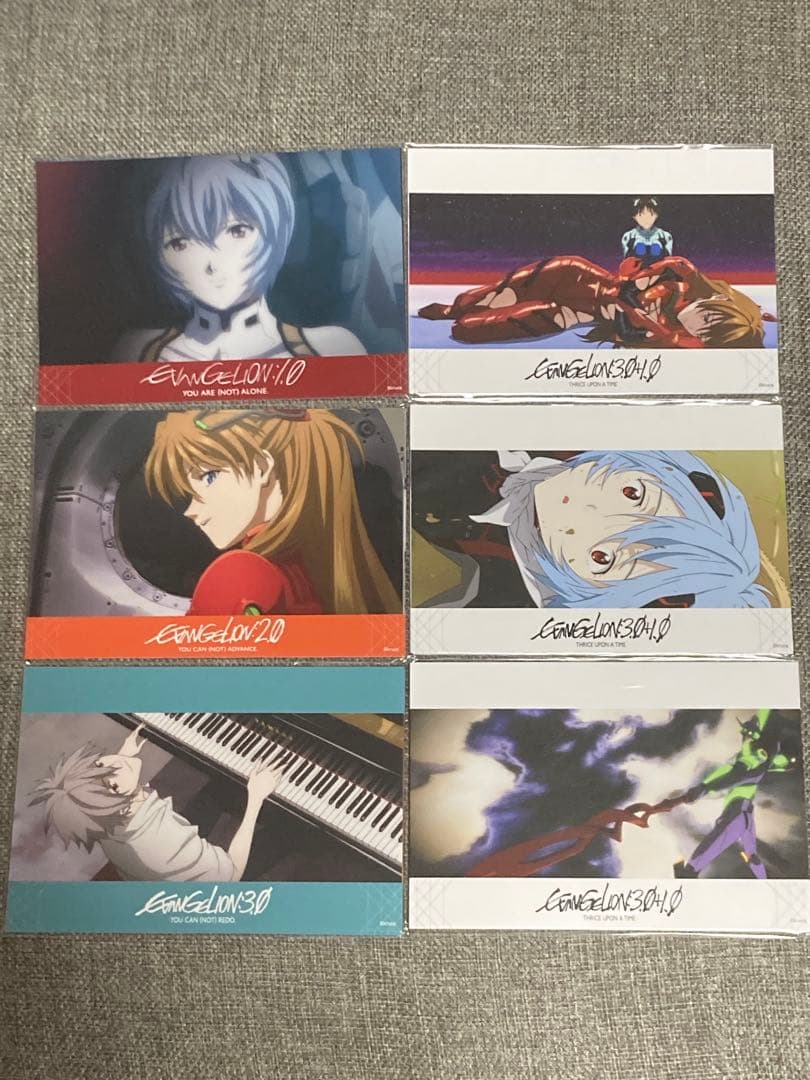 【新品未開封】ヱヴァ 新劇場版(序破Q・シンx3)ポストカード 6種 エヴァ③