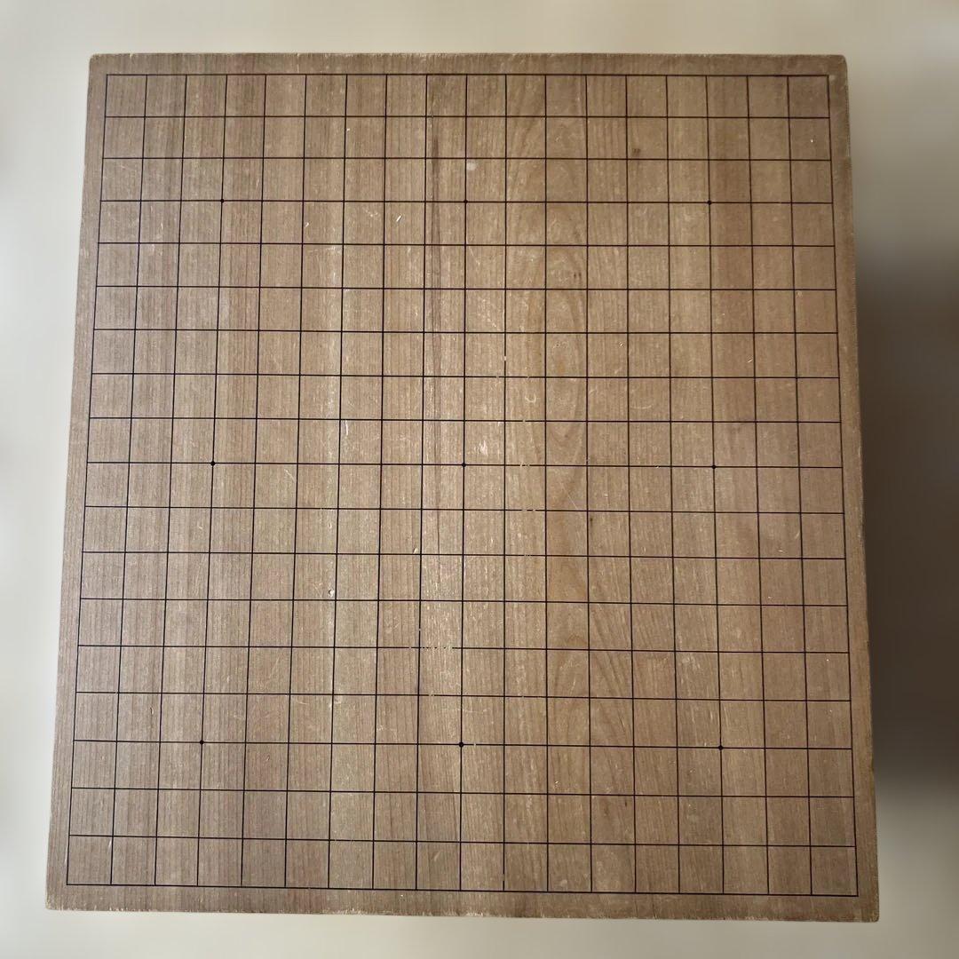 桂四寸　脚付碁盤　白蛤碁石　黒那智黒　碁簀欅