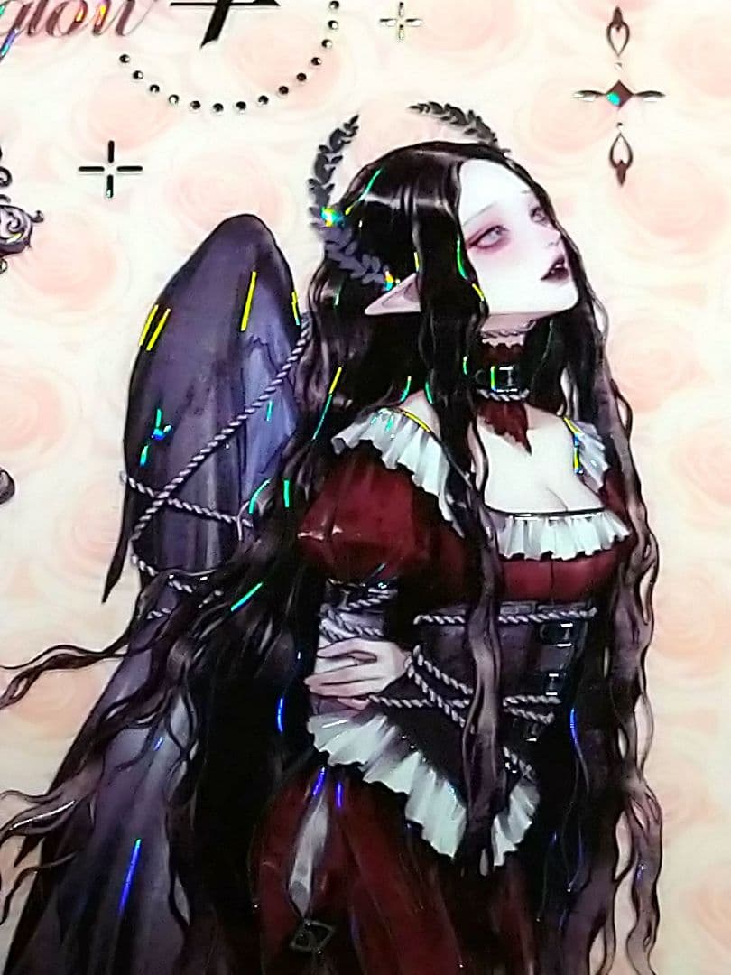 残量確認✩再販J959＃坠落天使(贝壳光)shine切り売り海外人物マステ女の子