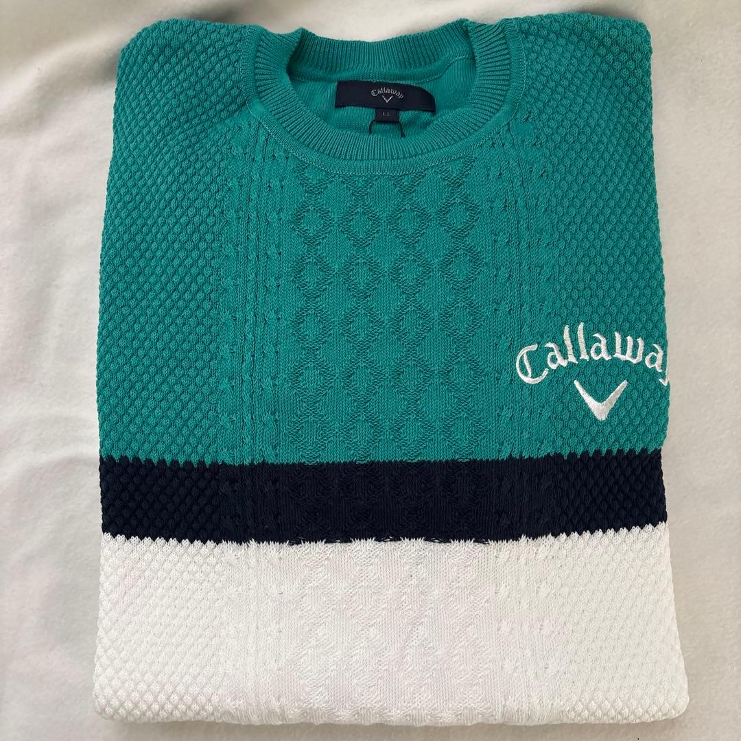 キャロウェイゴルフメンズセーター新品未使用シミ有り