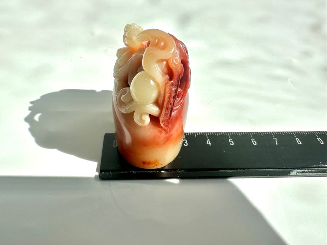 【螭虎献瑞】 古獣　美品　寿山石　高級印材　篆刻　印石　印石