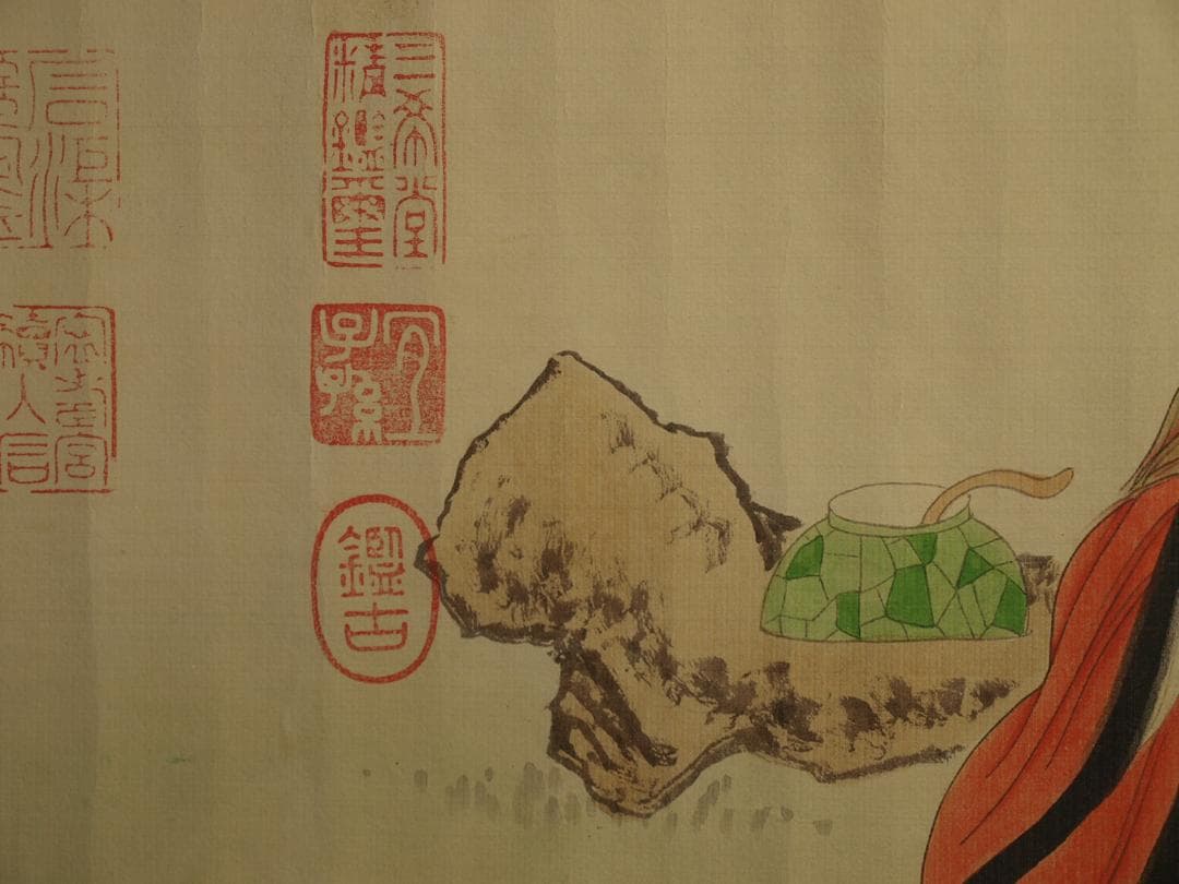 骨董市仕入れ品　中国宋時代の掛軸　激安骨董品　肉筆保証 BD444A8-2