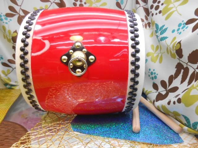 R(送料無料)35.980円　エイサー大太鼓36cm撥二本付と移動袋付き