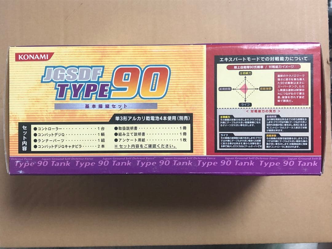 コンバットデジキュー　陸上自衛隊９０式　 戦車／基本操縦セット　コナミ　未使用品