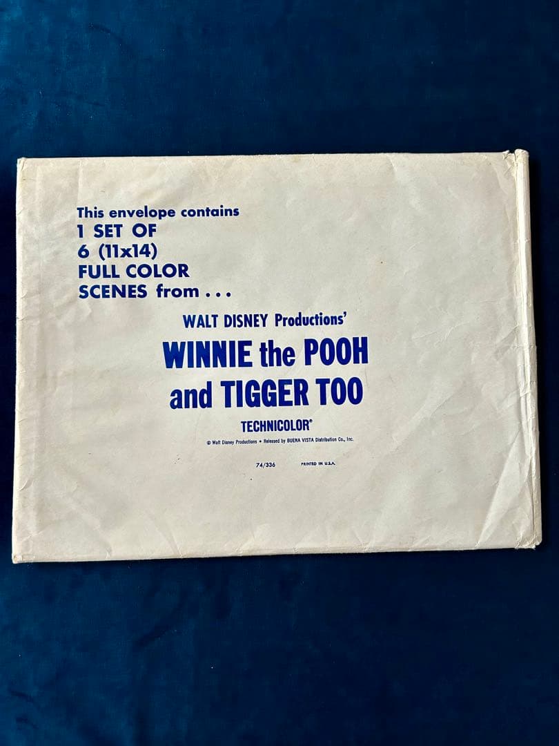 プーさんとティガーUSオリジナル映画ポスター、ロビーカード5枚セット