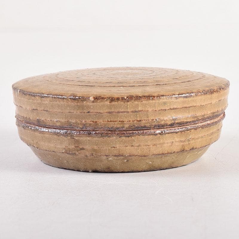 茶道具　木村盛伸作　灰釉　香合　共布共箱　V　8318