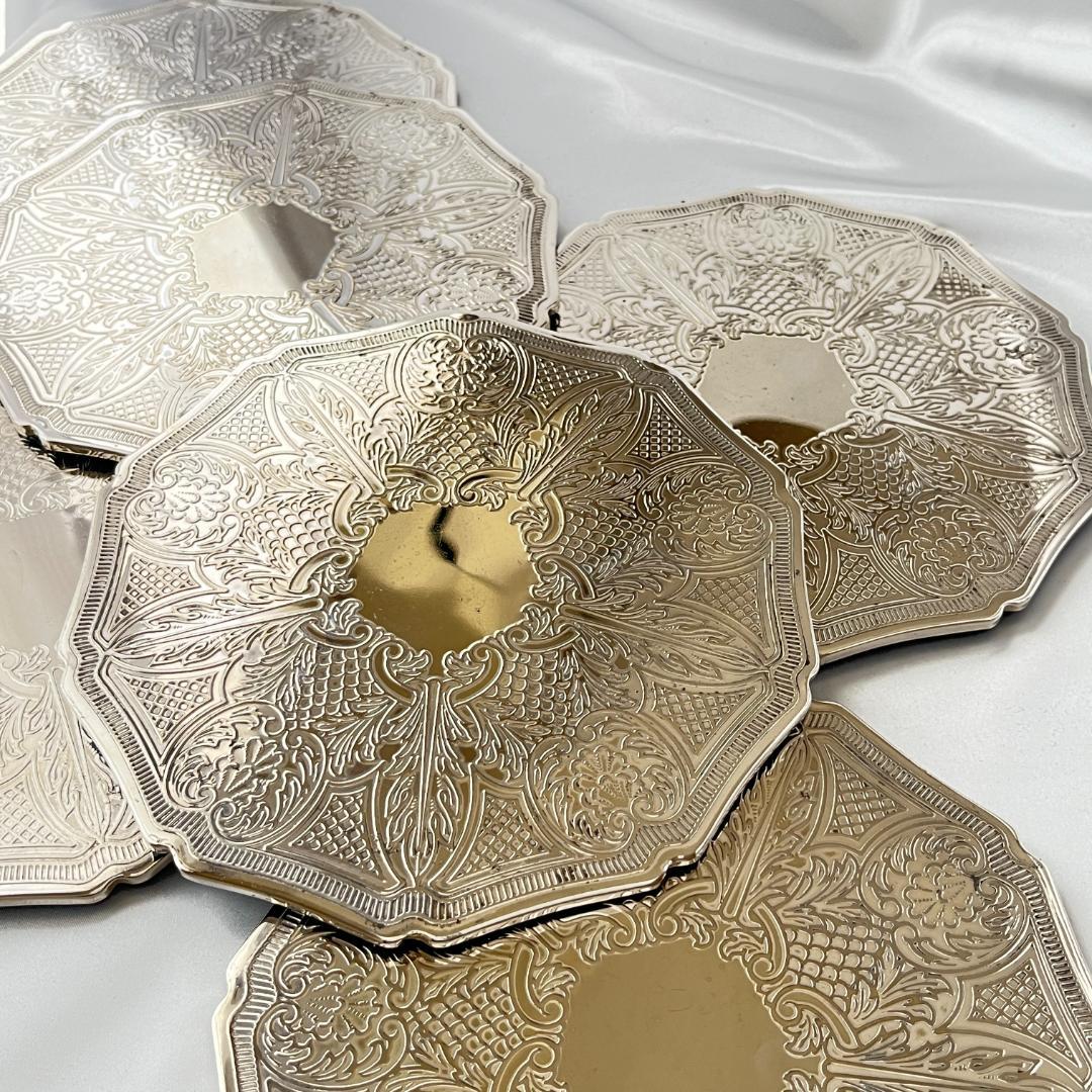 【Cavalie】 プレースマット 6枚組 20cm【シルバープレート】