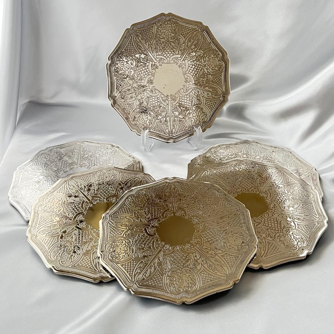 【Cavalie】 プレースマット 6枚組 20cm【シルバープレート】