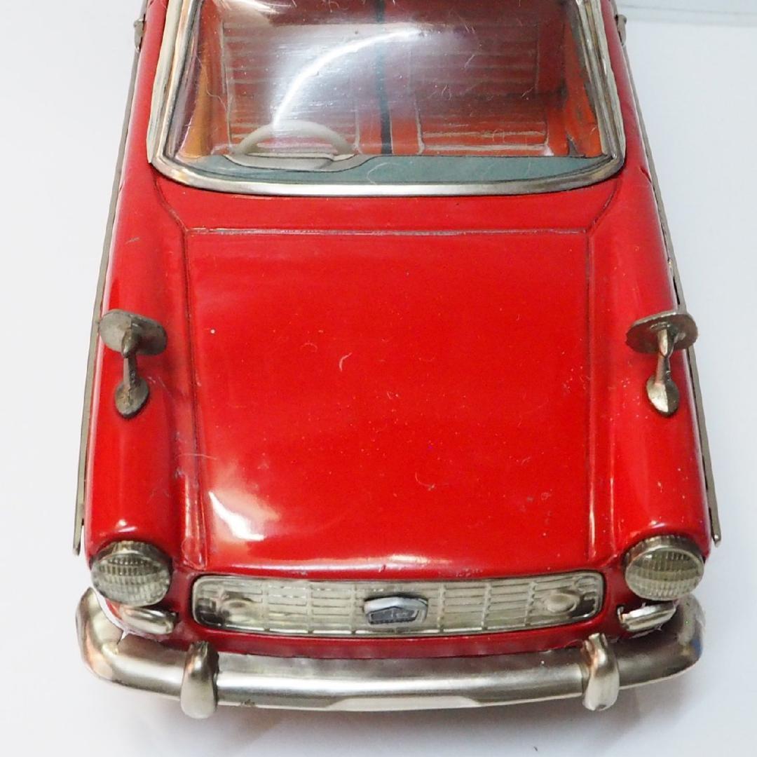 増田屋【ダイハツ コンパーノ ベルリーナ赤 リモコン欠】当時物ブリキ製ミニカー