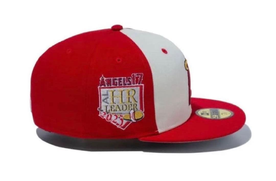 エンジェルス 59FIFTY キャップ 7 5/8 赤/クリーム