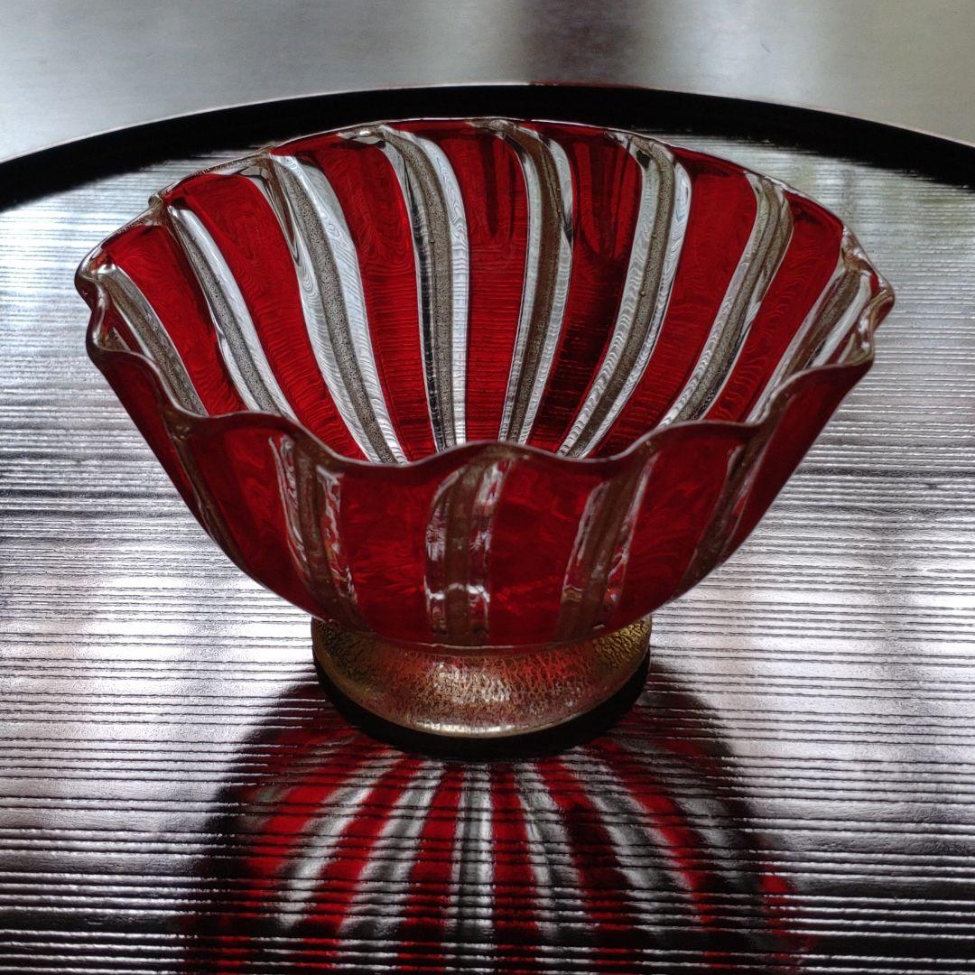 イタリア　ヴェネチアン硝子　手作り器　一客