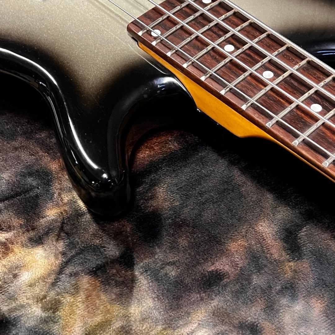 フォトジェニック エレキベース サンバースト ブラック グレー 管AG