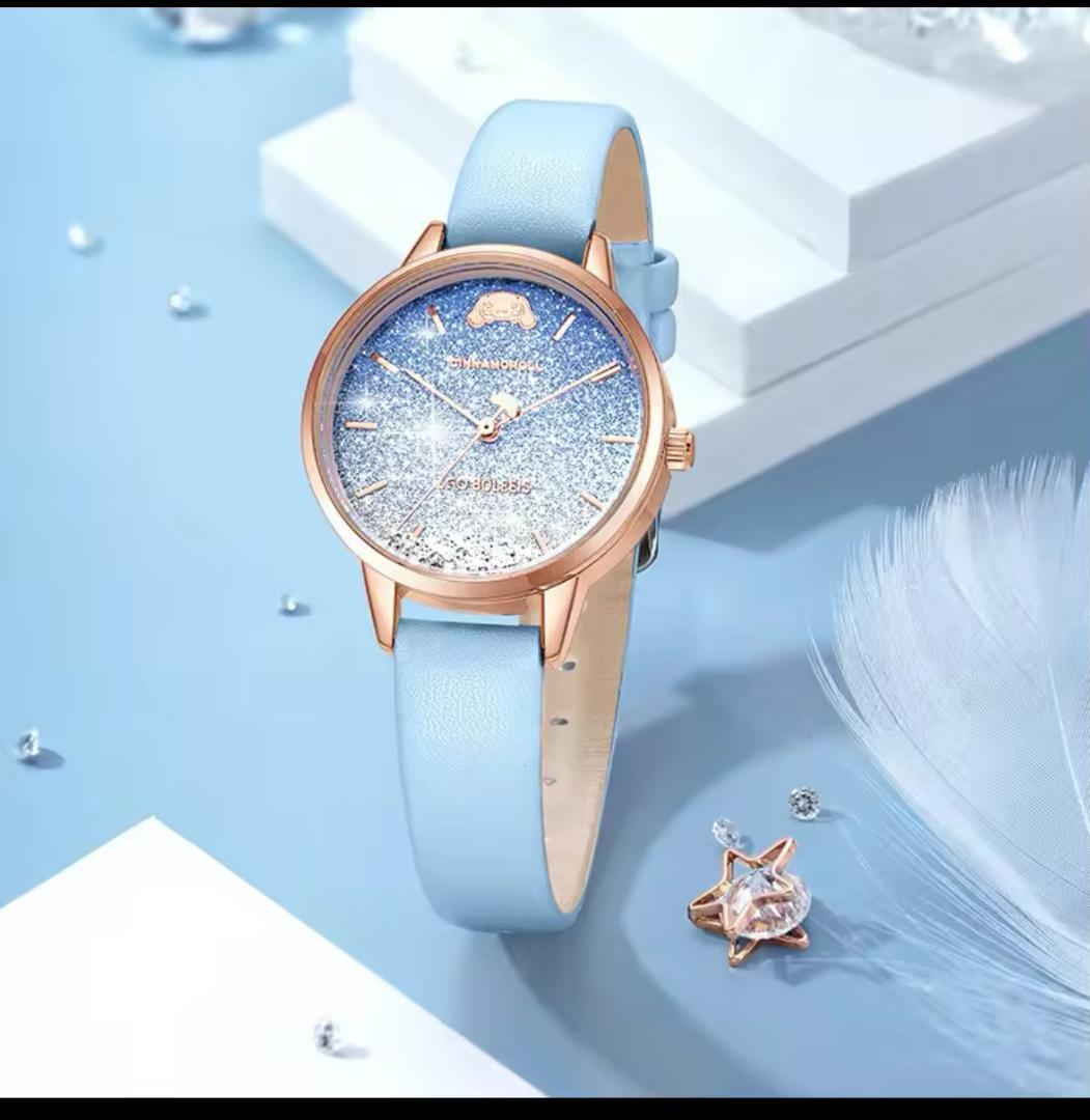 シナモンロール サンリオ ブルーラメ ミニチュア キーホルダー アクセサリ