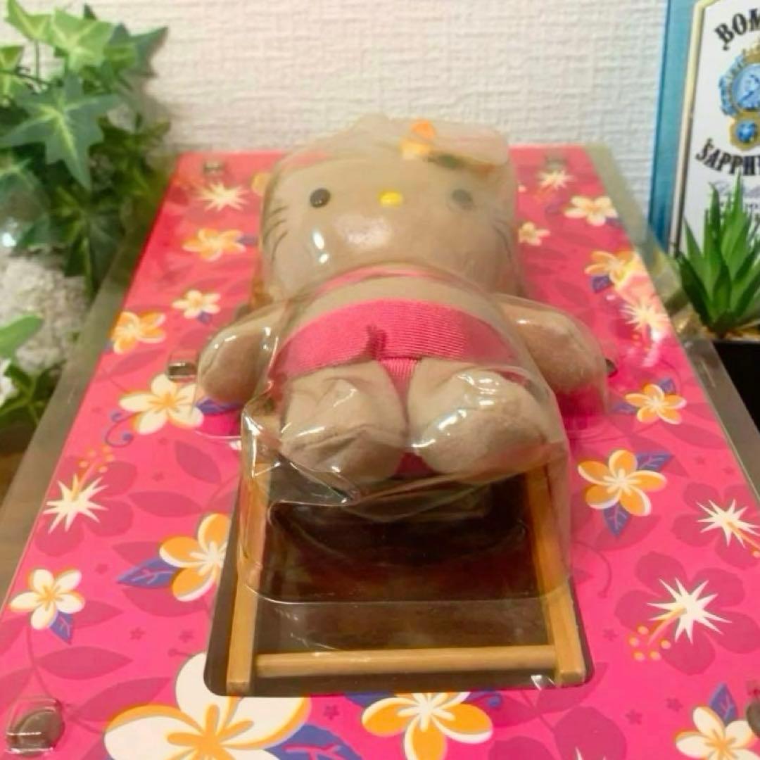【激レア】日焼けキティ　ハワイ　ハイビスカス　チェアー　ぬいぐるみマスコット