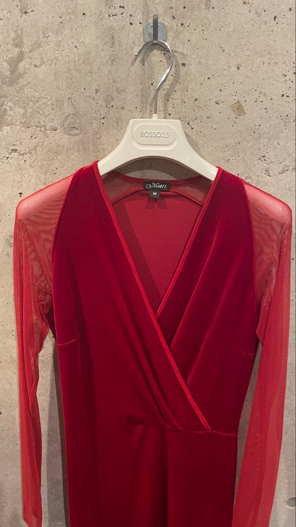 Miari レッドドレス 未使用品 社交ダンス ラテンダンス 送料込