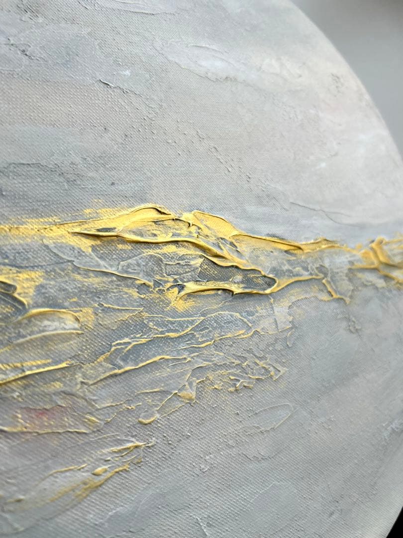 -Texture Art／30cm サークル N.キャンバスボード b