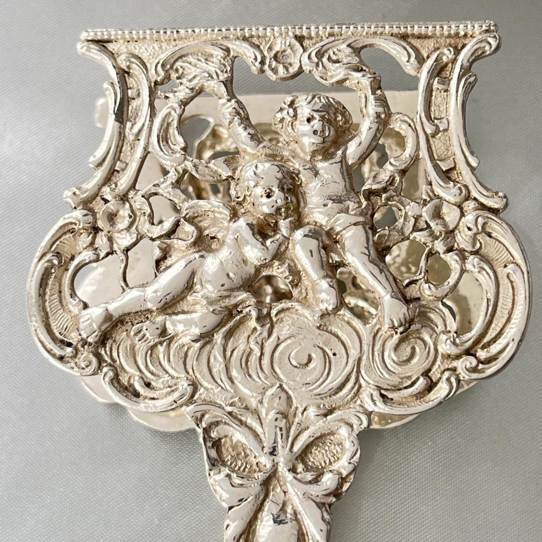 【ドイツ】 天使のペストリートング【純銀】鳥と花々 17.5cm 豪奢！