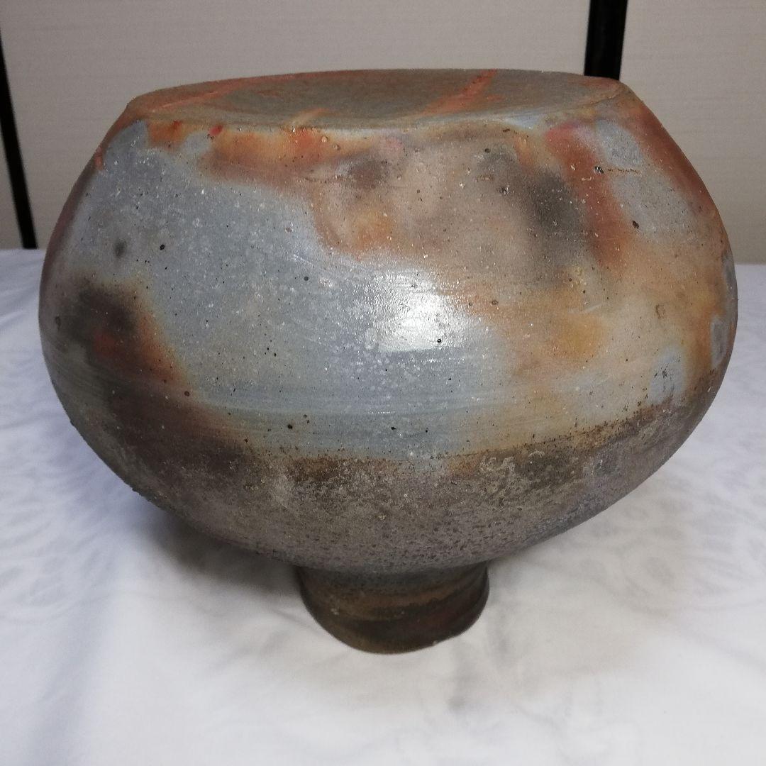 備前焼 壺 壷 花入 花器 フラワーベース 花瓶 花生 華道具 胡麻 桟切 緋襷