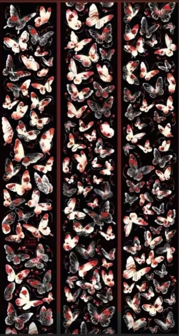 贝壳光 6cm×10m 血色蝴蝶 海外マスキングテープ　海外マステ　蝶