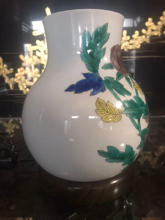 九谷焼　① 高級ライト　kutani pottly light