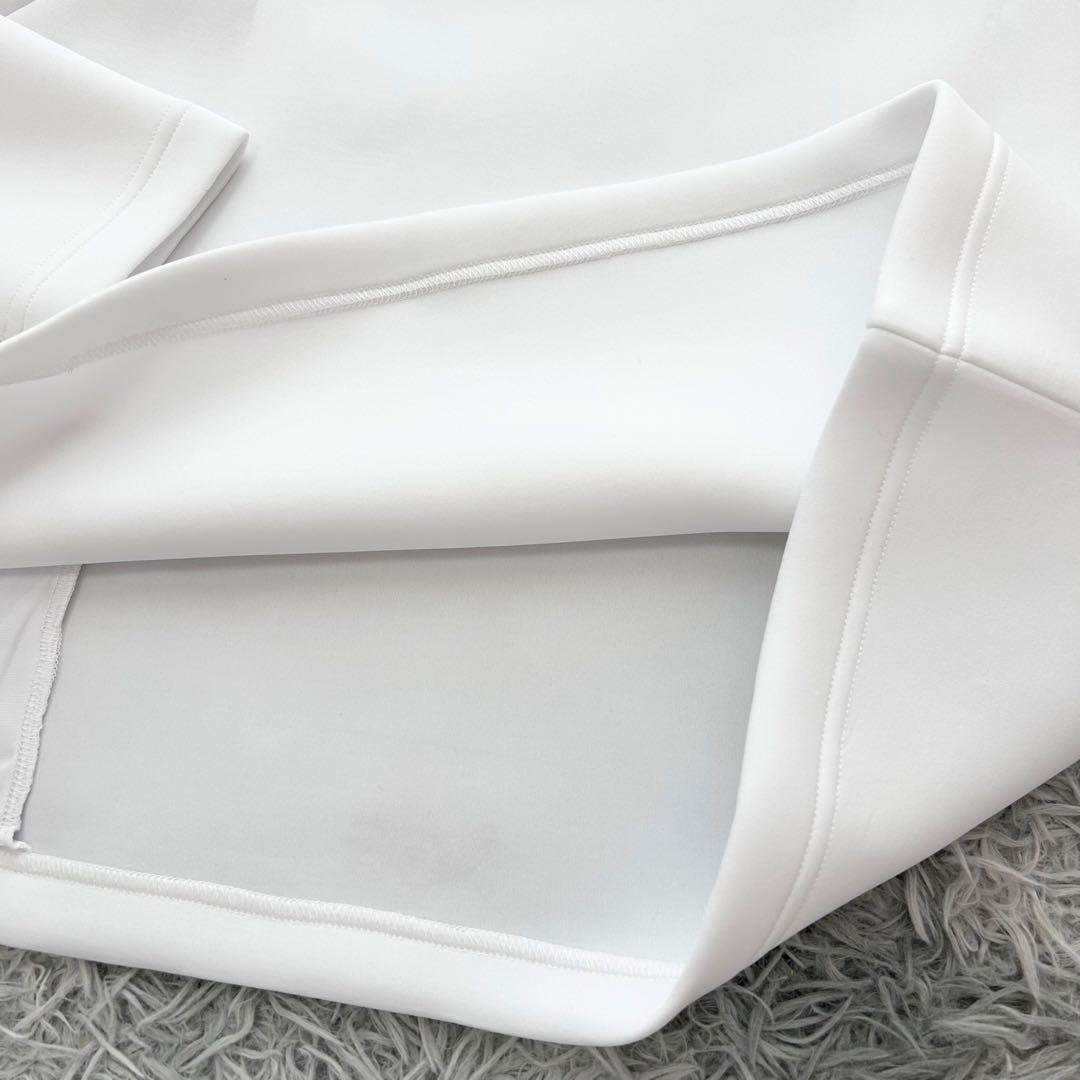 新品　P PGG パーリーゲイツ　ハイネック　長袖カットソー　ホワイト　サイズ6