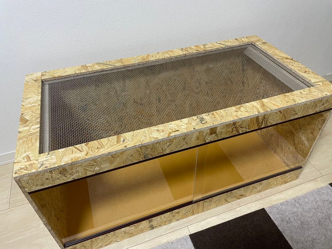 爬虫類ケージ　爬虫類飼育ゲージ　90×45×45 天井金網仕様