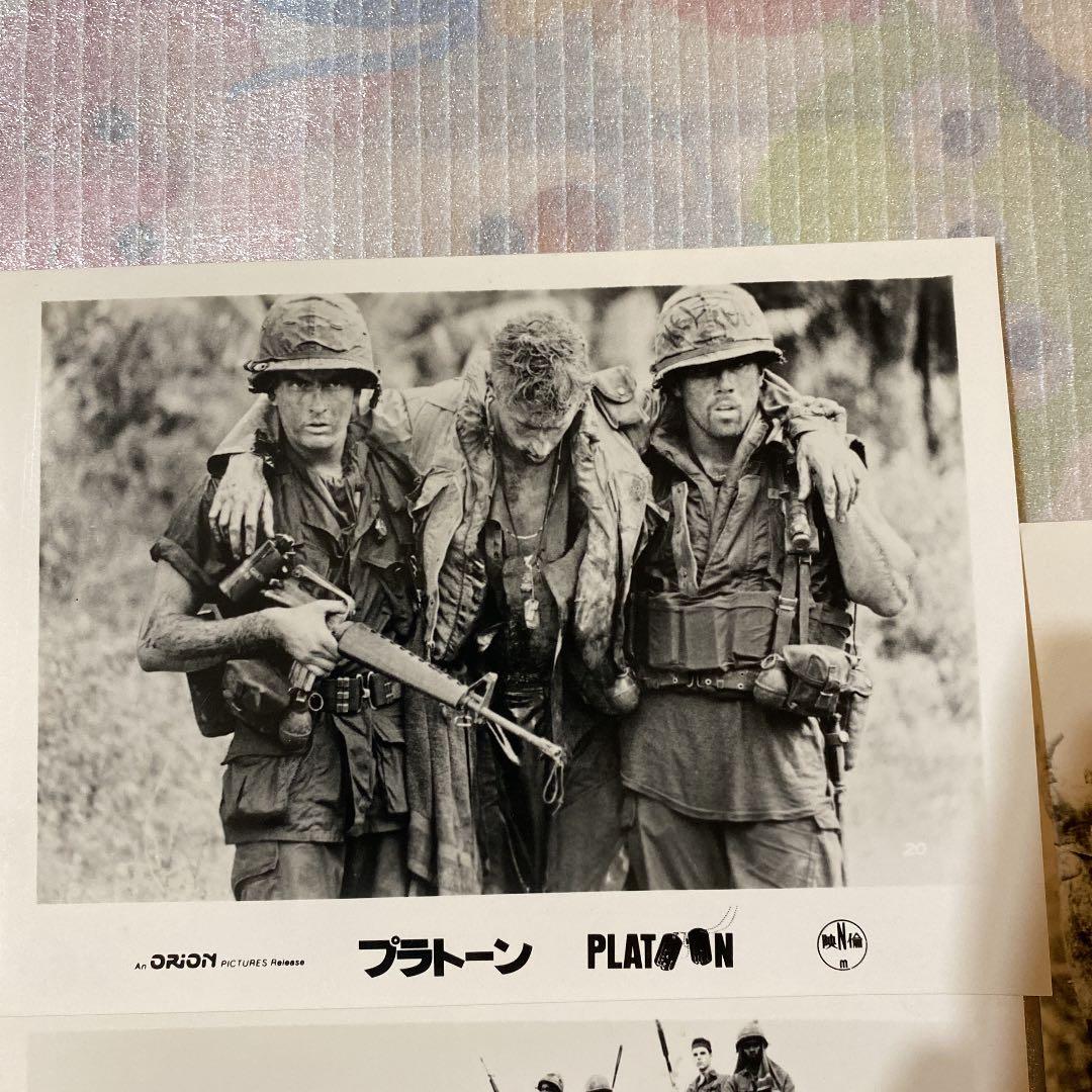 1987年映画　PLATOON『プラトーン』白黒スチール　5枚