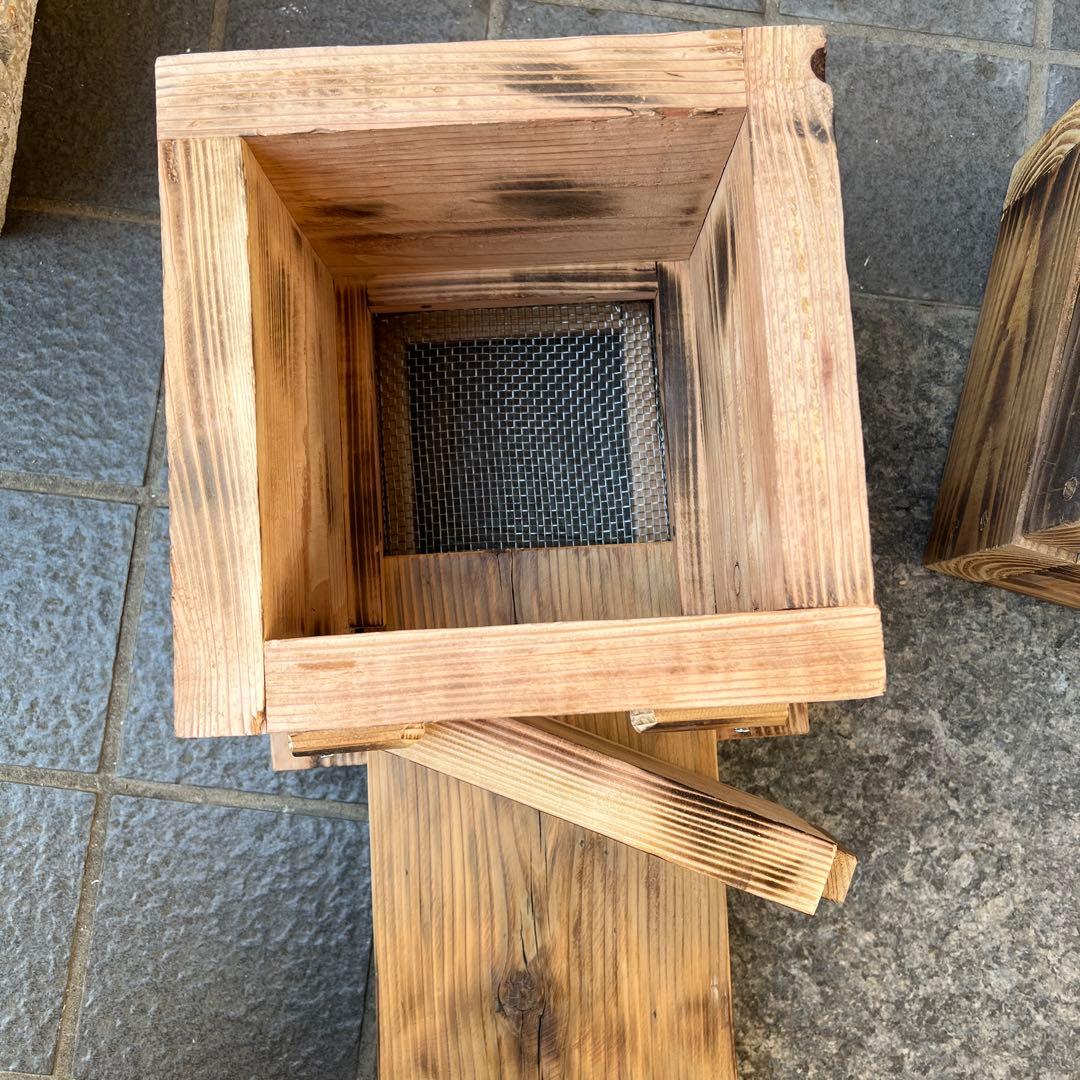 日本ミツバチ重箱式巣箱　手作り　6段　　　505