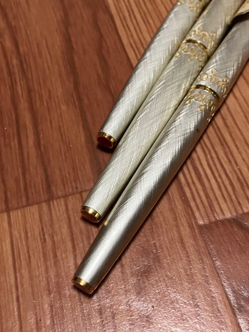 未使用 PILOT 万年筆 3本セット ペン先 14K 18K 2本 シルバー