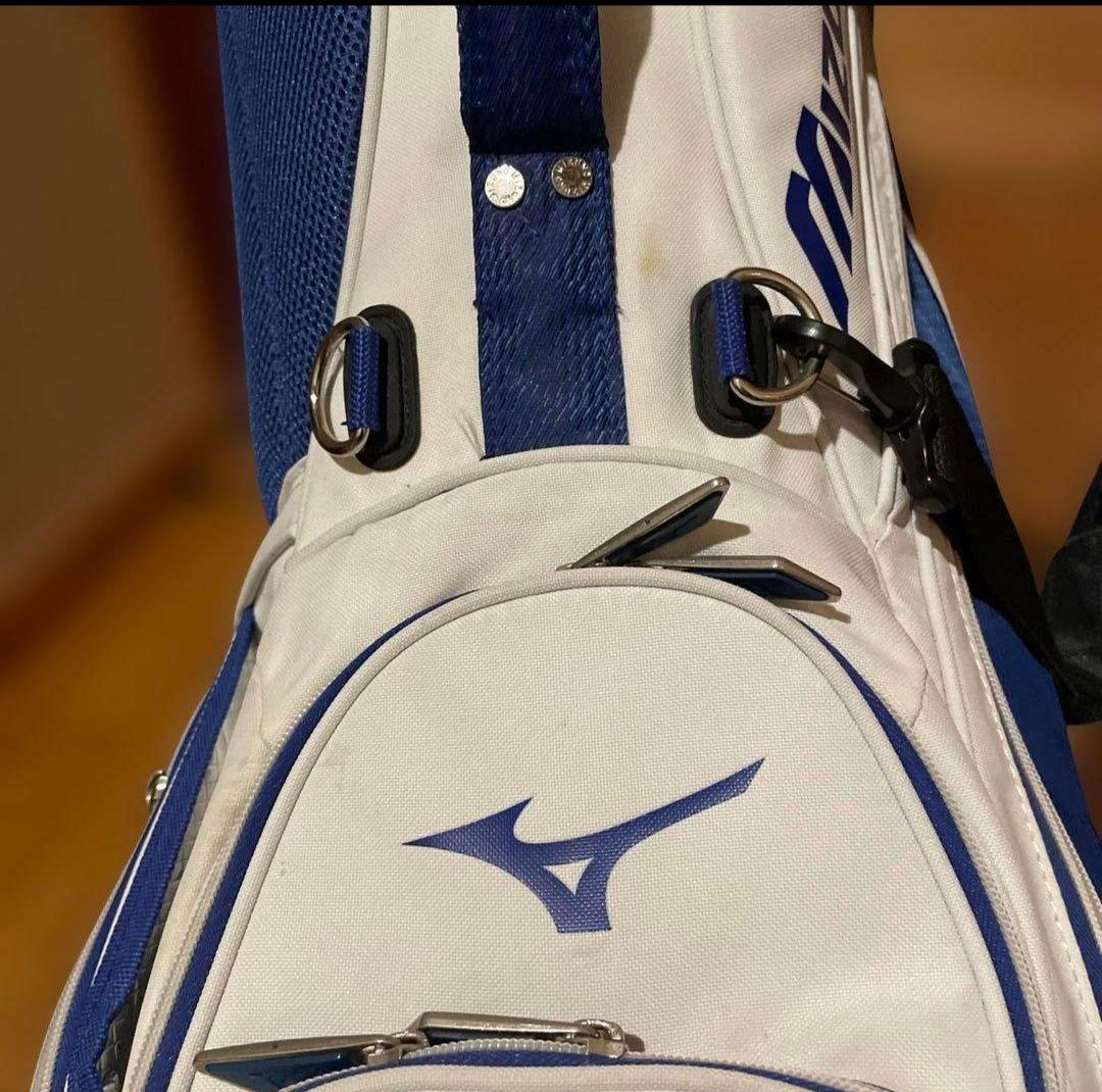 【希少カラー・スタンド式】Mizuno ゴルフ　キャディバッグ　中古