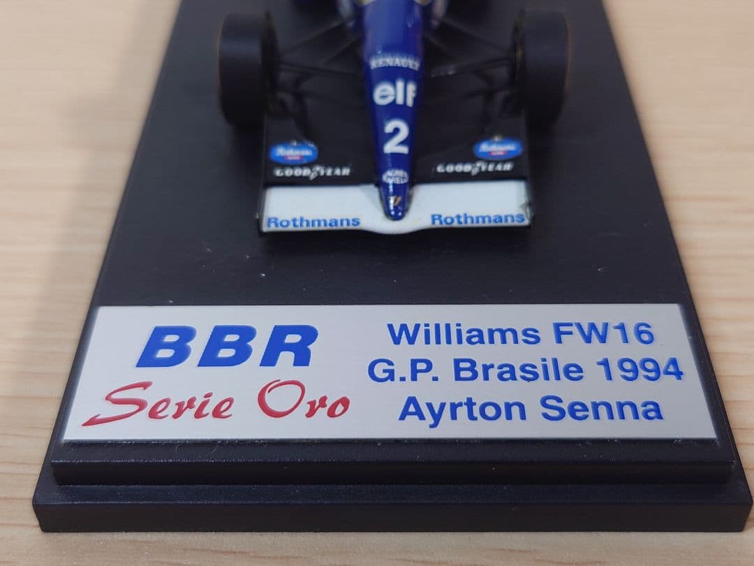 BBR Williams FW16 ルノー アイルトン・セナ ミニカー 1/43
