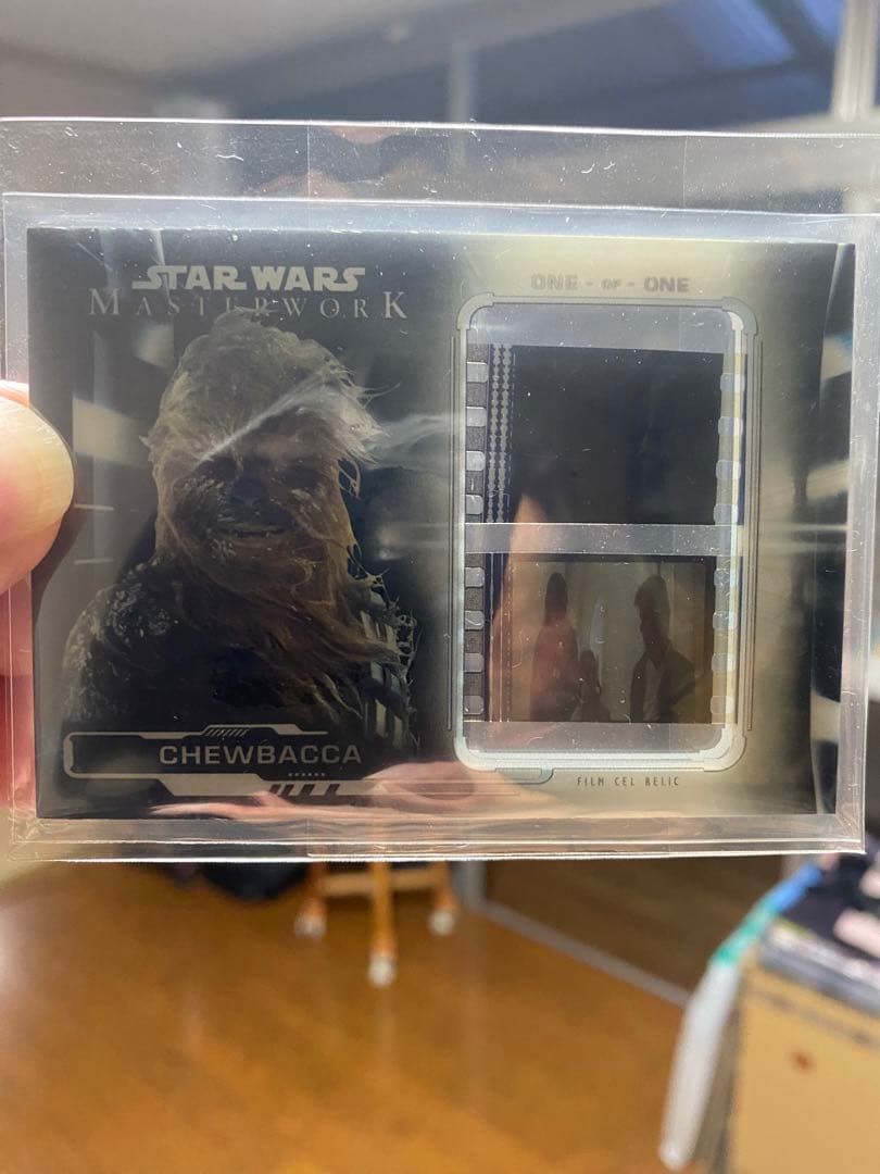 toppsスターウォーズ　チューバッカサイン　ポーグ乗りフィルムカードおまけ。