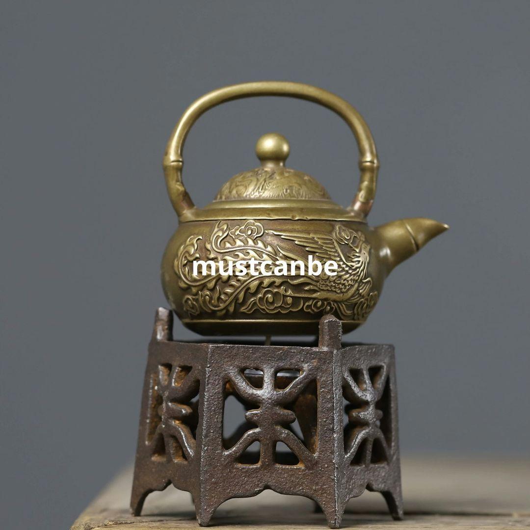 鉄器 燗炉 六角燭台 茶道具 工芸品 置物