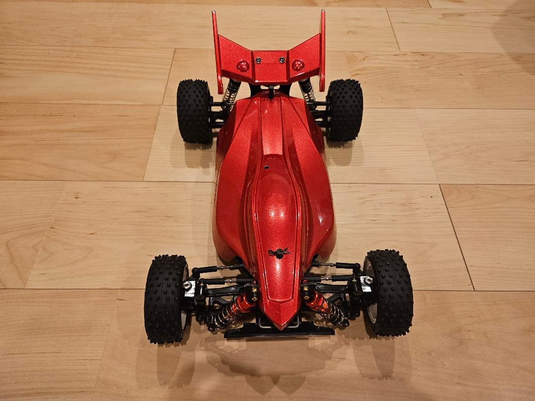 タミヤ TT-02B バギー レッド、サンワ MT-5リモコン付