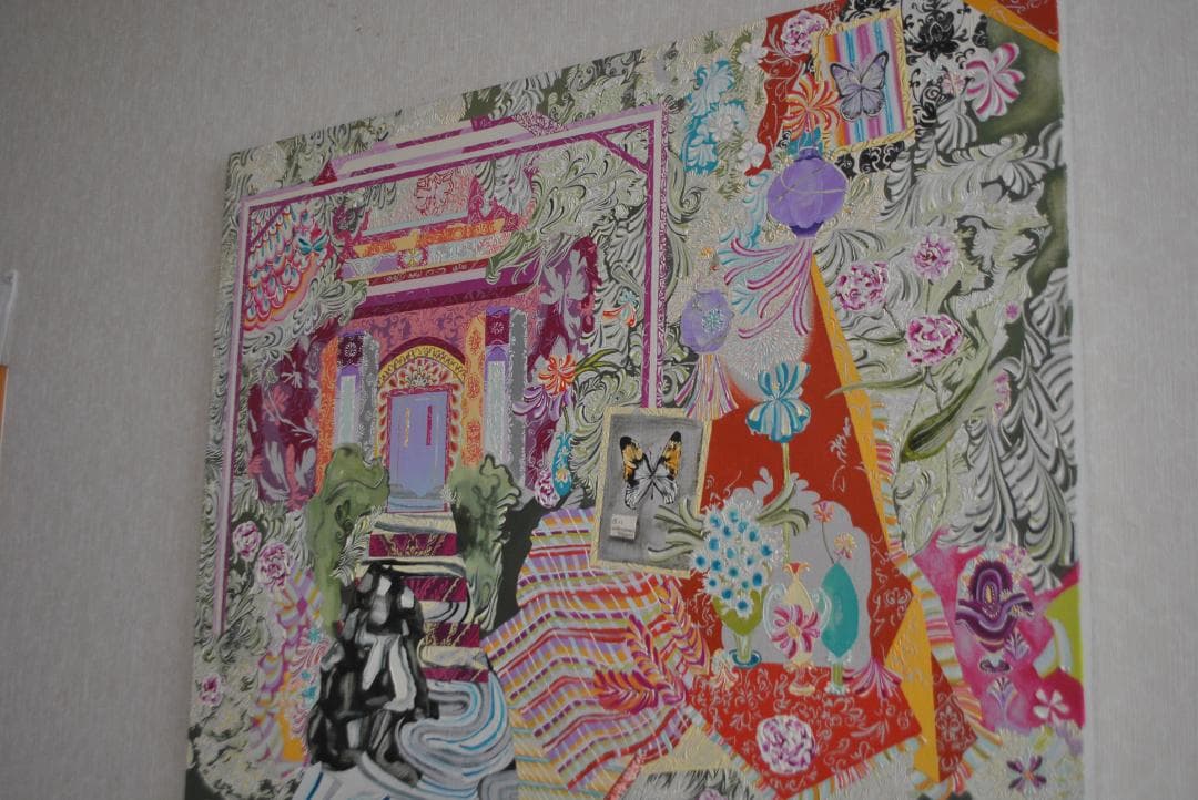 水野里奈　Rina Mizuno 油彩作品「楼閣まで」2015年　F40 真作