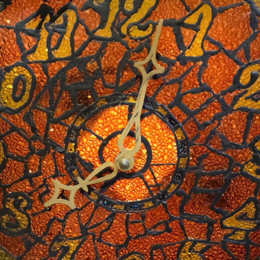 1970年代　コカコーラ　ステンドグラス　アドバタイジング　時計　ライト　看板