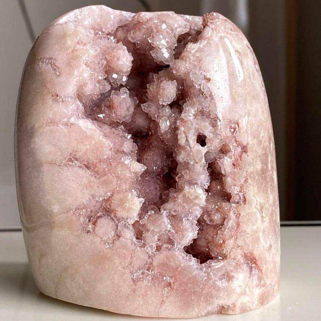 ★★★最終大特価【 キュート どっしり ピンクアメジスト ドーム 約618g